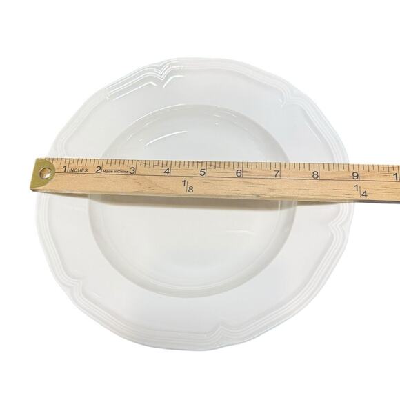 Villeroy & Boch Manior 9" Rim‎ Soup Dessert Cereal Bowl White Premium Porcelain - Picture 6 of 6